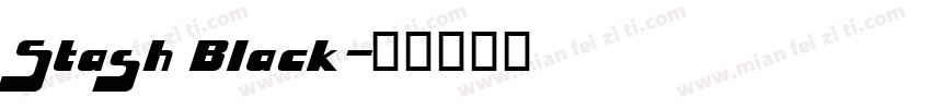 Stash Black字体转换